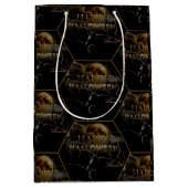 Spooky Gothic Raven In Volle Maan Volwassen Hallow Medium Cadeauzakje (Voorkant)