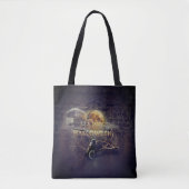 Spooky Gothic Raven In Volle Maan Volwassen Hallow Tote Bag (Voorkant)