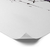 Spooky gothic rozen & schedel Halloween feest Poster (Hoek)