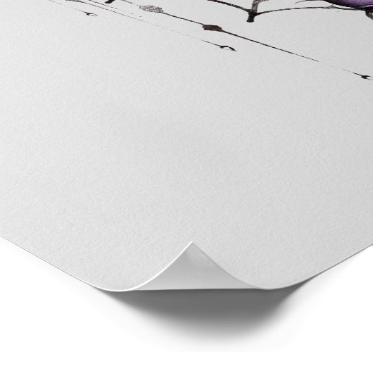 Spooky gothic rozen & schedel Halloween feest Poster (Hoek)