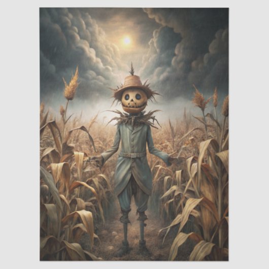 Spooky Gothic Scarecrow Fantasy  Tissuepapier (Voorkant)
