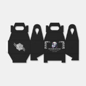 Spooky Gothic Till Death Skeleton Roos Wedding Bedankdoosjes (Uitgevouwen)