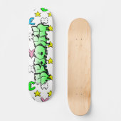 Spooky Graffiti aangepast skateboard (Voorkant)