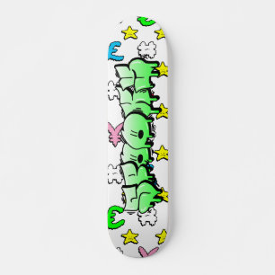 Spooky Graffiti aangepast skateboard