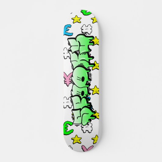 Spooky Graffiti aangepast skateboard (Voorkant)