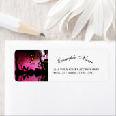 Spooky, grappig halloween ontwerp etiket (Insitu)