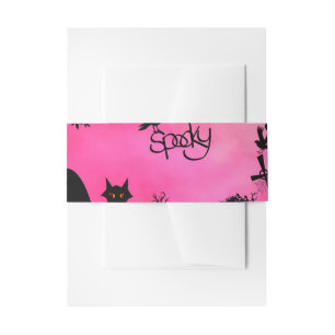 Spooky, grappig halloween ontwerp uitnodigingen wikkel