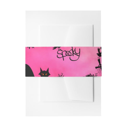 Spooky, grappig halloween ontwerp uitnodigingen wikkel (Voorkant Voorbeeld)