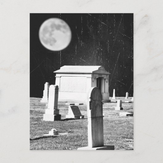 Spooky Graveyard Briefkaart (Voorkant)
