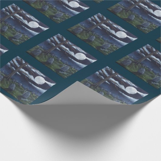 Spooky Graveyard Cadeaupapier (Hoek)