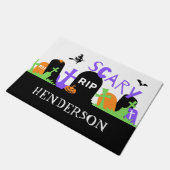 Spooky Graveyard Deurmat (Schuin)