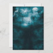Spooky Graveyard Gothic Dark Halloween Kaart (Achterkant)