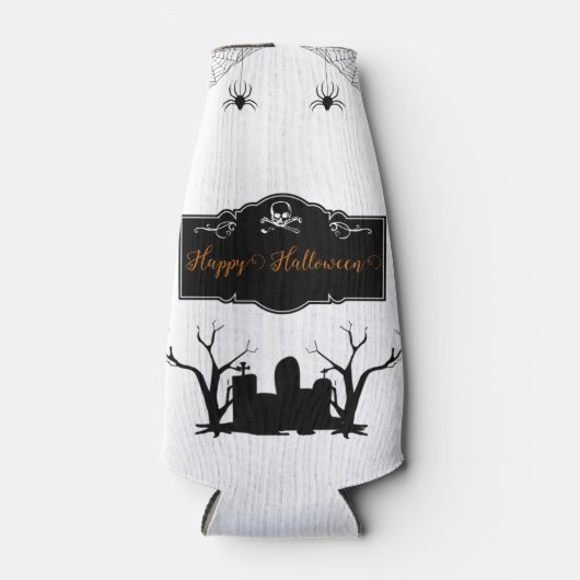 Spooky Graveyard Halloween Flesjeskoeler (Voorkant)