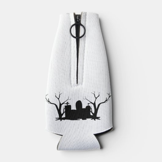 Spooky Graveyard Halloween Flesjeskoeler (Achterkant)