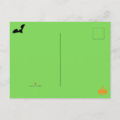 Spooky Graveyard Halloween Party Uitnodiging Briefkaart (Achterkant)