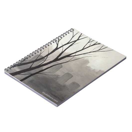 Spooky Graveyard-laptop Notitieboek (Linkerzijde)