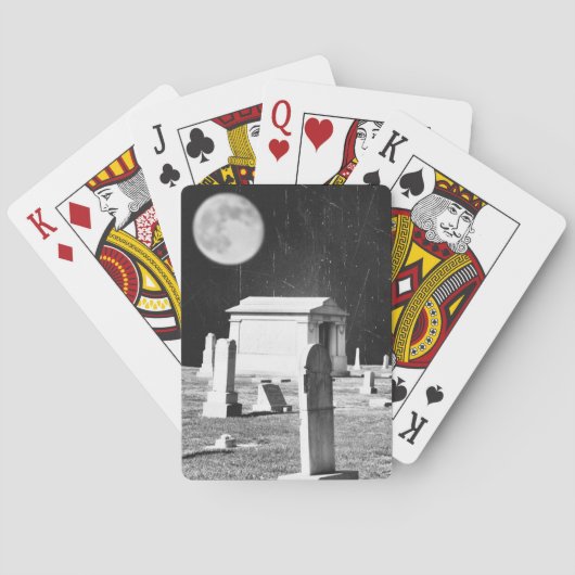 Spooky Graveyard-speelkaarten Speelkaarten (Achterkant)
