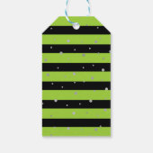 Spooky Green Skull Bet Halloween Dank je Cadeaulabel (Achterkant)