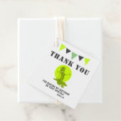 Spooky Green Slime Monster Dank je Bedankjes Labels (In situ)