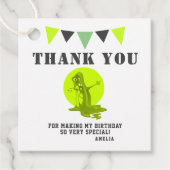 Spooky Green Slime Monster Dank je Bedankjes Labels (Voorkant)