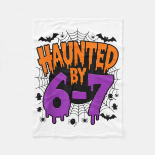 Spooky Griezelen 67 Meme Zes Zeven 6-7 Grappig Hum Fleece Deken