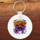 Spooky Griezelen 67 Meme Zes Zeven 6-7 Grappig Hum Sleutelhanger (Voorkant)