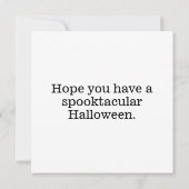 Spooky griezelig kasteel gelukkig Halloween Kaart (Achterkant)