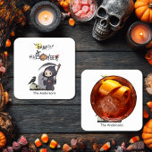 Spooky Grim Reaper Graveyard Gothic Kinder Hallowe Kartonnen Onderzetters