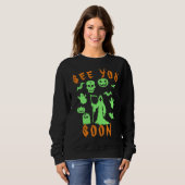 Spooky Grim Reaper Hoodie | Halloween sweatshirt (Voorkant volledig)
