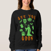 Spooky Grim Reaper Hoodie | Halloween sweatshirt (Voorkant)