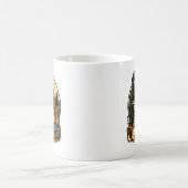 Spooky Grim Reaper with Girl and Dog Skeleton Art  Koffiemok (Center)