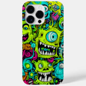 Spooky groen monster patroon Case-Mate iPhone case (Achterkant)