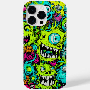 Spooky groen monster patroon Case-Mate iPhone 14 pro max hoesje