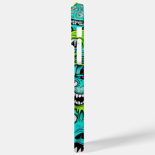 Spooky groen monster patroon Case-Mate iPhone case (Achterkant / Links)