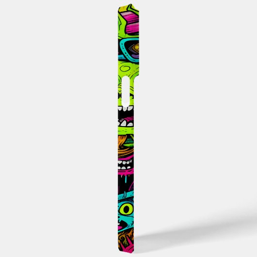 Spooky groen monster patroon Case-Mate iPhone case (Achterkant / Rechts)