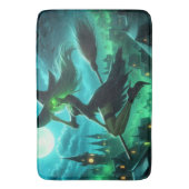 Spooky groene aura Halloween heks Badmat (Voorkant Verticaal)