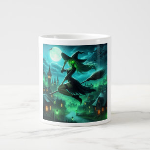 Spooky groene aura Halloween heks Grote Koffiekop