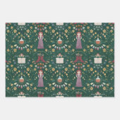 Spooky Groene Halloween Heks Inpakpapier Vel (Voorkant 2)