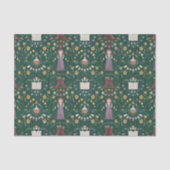 Spooky Groene Halloween Heks Tissuepapier (Voorkant)