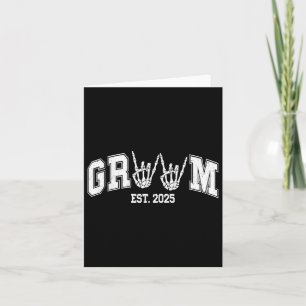 Spooky Groom Bride 2025 Gothic Halloween Paren M Kaart
