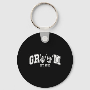 Spooky Groom Bride 2025 Gothic Halloween Paren M Sleutelhanger