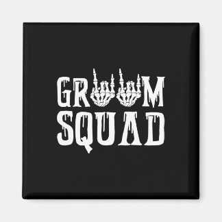 Spooky Groom Squad Gothic Wedding Halloween Bachel Magneet