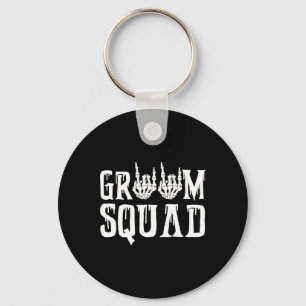 Spooky Groom Squad Gothic Wedding Halloween Bachel Sleutelhanger