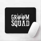 Spooky Groom Squad Gotische Trouwfeest Halloween v Muismat (Met muis)