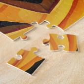 Spooky Grote Pyreneeën Hond Halloween Heksenpompoe Legpuzzel (Zijkant)