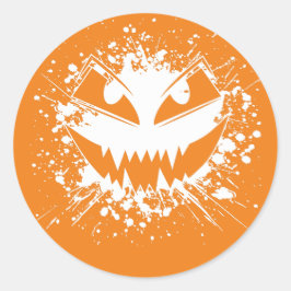 Spooky Grunge Jack-O'-Lantern Sticker