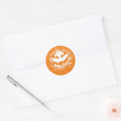Spooky Grunge Jack-O'-Lantern Sticker (Envelop)