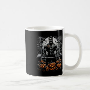 Spooky Gym Skeleton-haunted Fitness Fun-Halloween Koffiemok