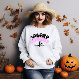 Spooky Gymnast Gepersonaliseerde Naam Halloween Gi Trui