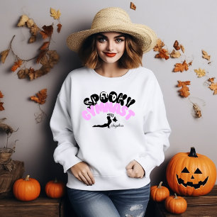 Spooky Gymnast Gepersonaliseerde Naam Halloween Gi Trui